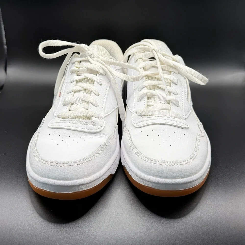 Reebok Women's Club MEMT White Tiger Stripe Tennis Shoes Sneakers Size 8.5